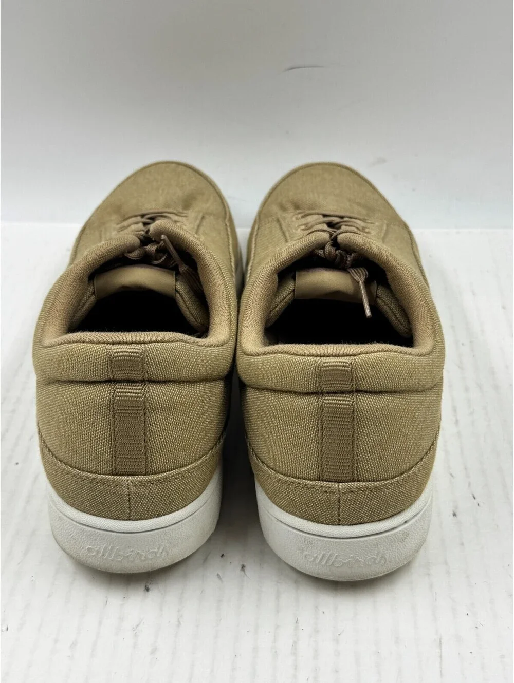 Allbirds Canvas Pacers  Sneakers Men's Size 12 Tan Lace Up Athletic Shoes